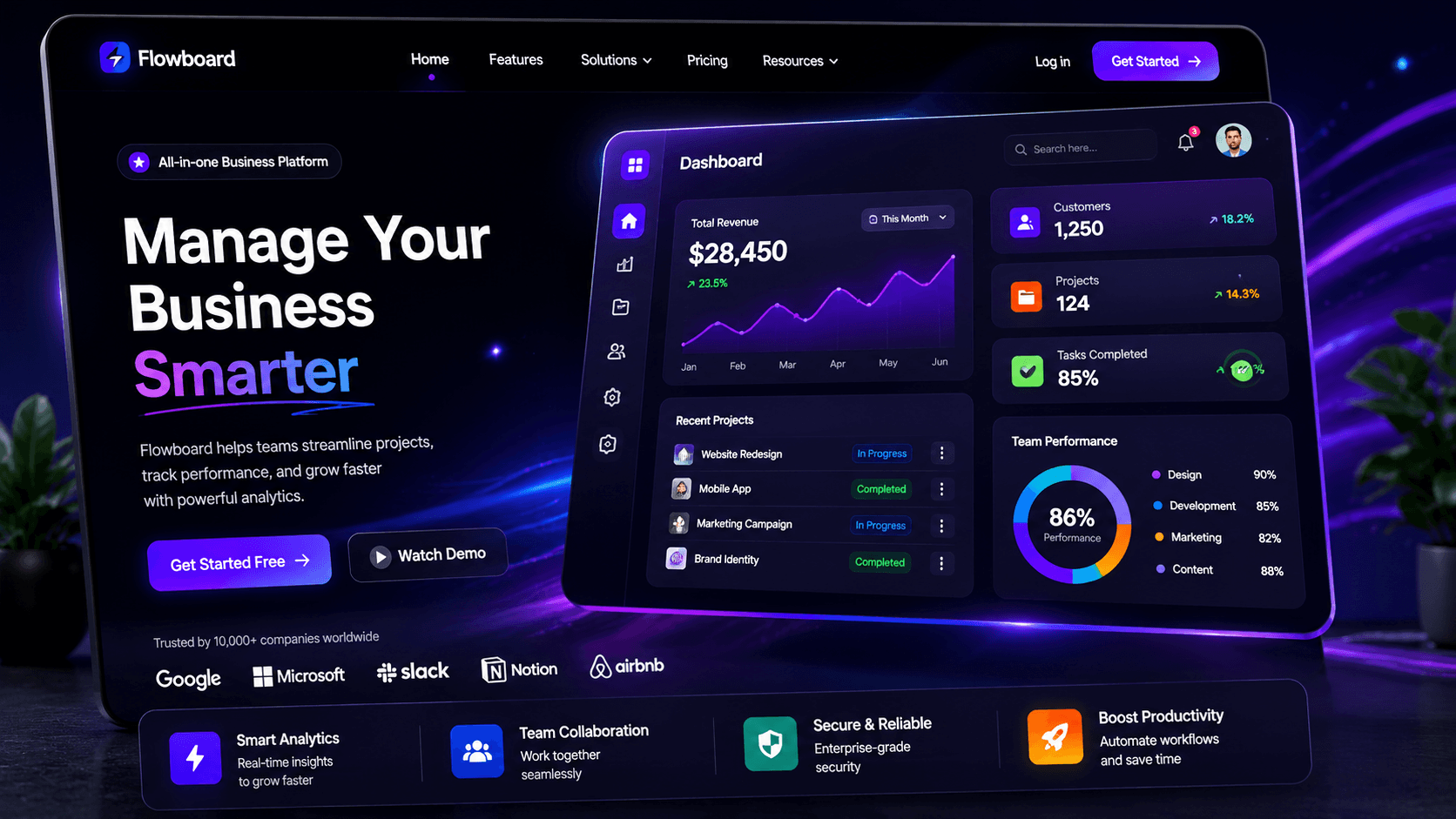 Modern SaaS Website
